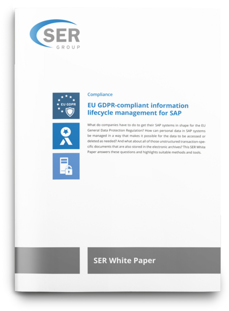 EU GDPR-compliant information life-cycle management for SAP
