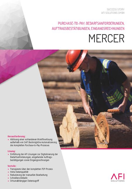 Digitaler Schub im Purchase-to-Pay-Prozess bei Mercer Rosenthal