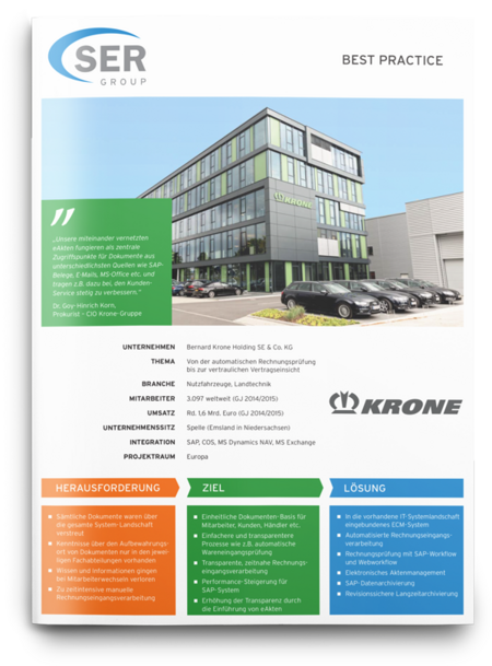 Bernard Krone Holding: Informations­basis für Mitarbeiter & Kunden