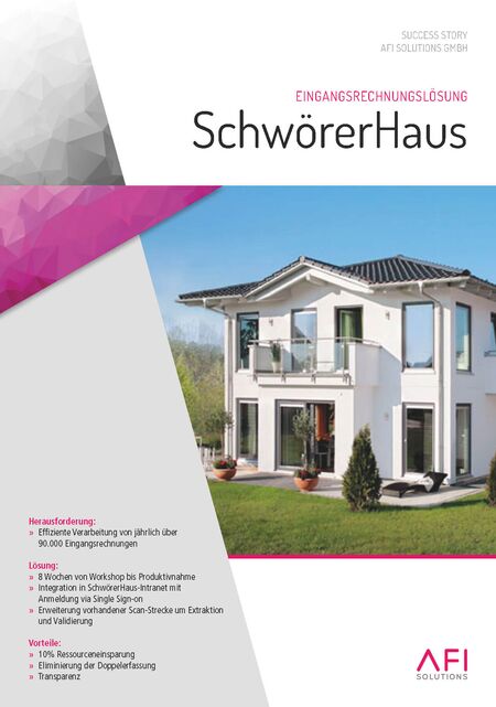 Schwörer Haus nutzt digitale Eingangsrechnungslösung