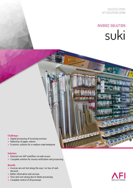suki Relies on Electronic Incoming Invoices