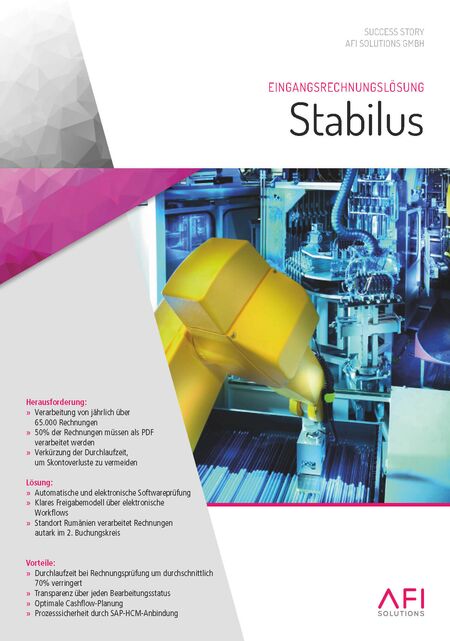 Stabilus: Effiziente Rechnungsverarbeitung für optimale Dämpfung