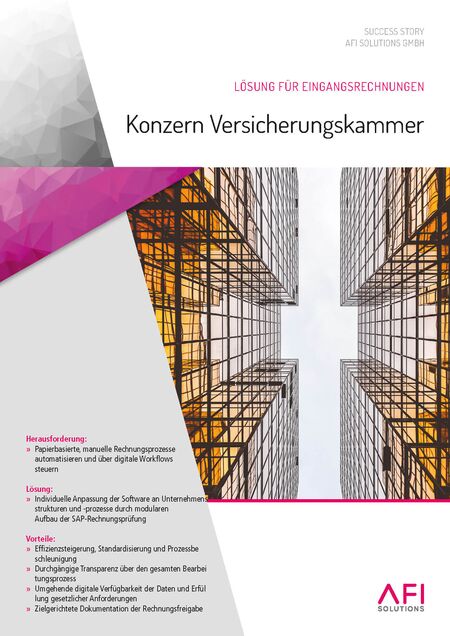 Versicherungskammer: automatisierter Rechnungsfreigabeprozess