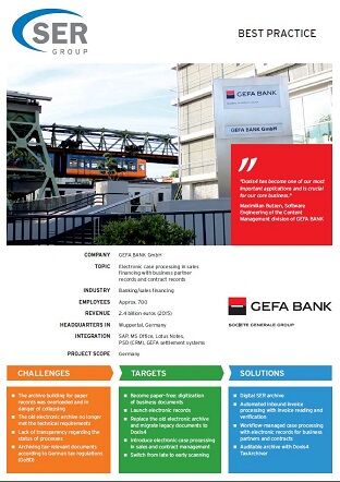 GEFA BANK: Digital case processing in sales financing