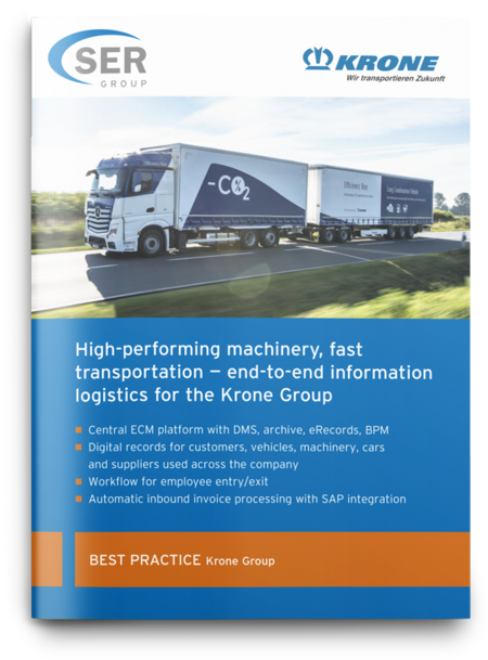 Bernard Krone Holding: End-to-end information logistics with ECM