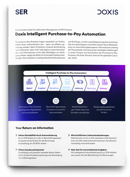 Doxis Intelligent Purchase-to-Pay Automation