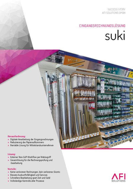 suki setzt auf elektronische Eingangsrechnungen