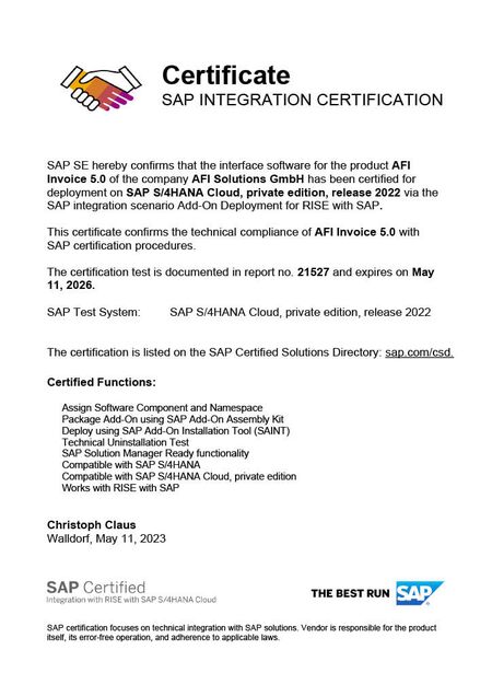 AFI Invoice 5.0