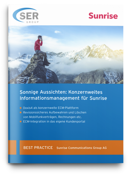 Sunrise Communications: Bester Kun­den­service dank konzernweitem ECM