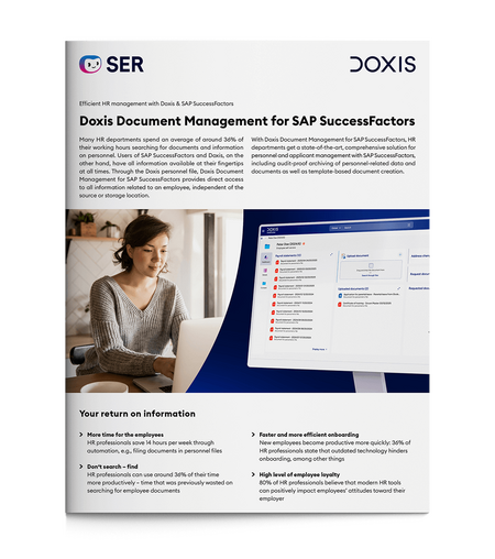 Doxis Document Management for SAP SuccessFactors