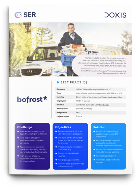 bofrost*: Automated inbound invoice processing with ECM & SAP