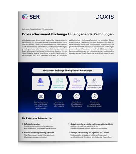 Doxis eDocument Exchange for Incoming Invoices