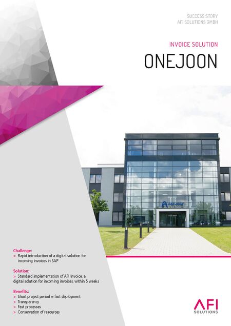 Onejoon: Fast Results with the Software Standard