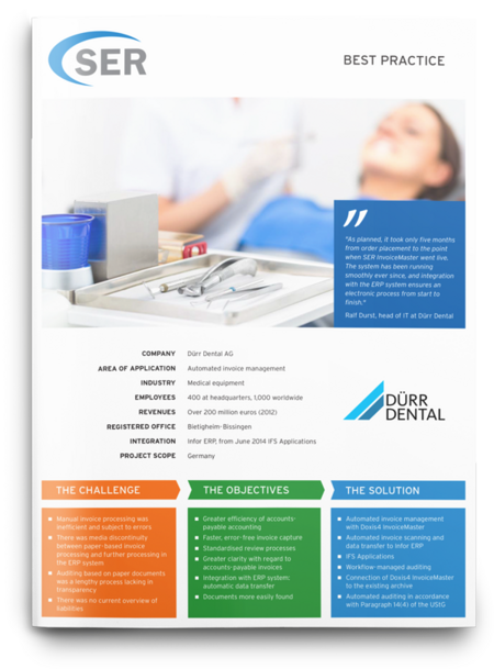 Dürr Dental : Une gestion des factures de haute précision