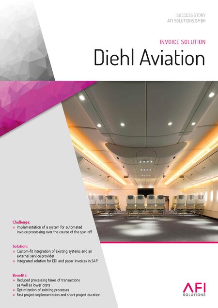 Diehl Aviation Relies on Digital Invoice Receipt Solution