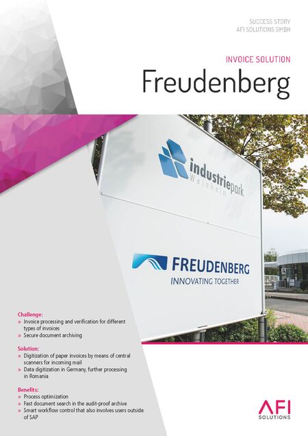Freudenberg Puts Its Trust in Digital Invoice Receipt Solution