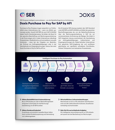 Doxis Purchase to Pay for SAP by AFI