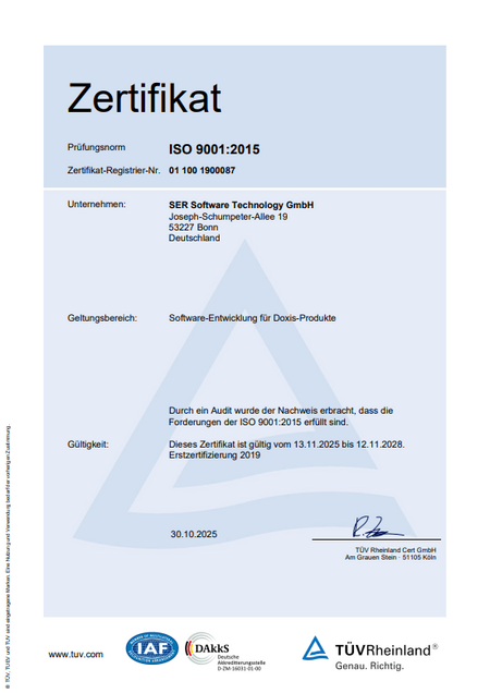 ISO 9001:2015 certificate