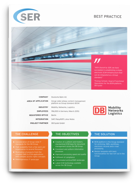 DB : Une plateforme de gestion de contenu d’entreprise utilisée comme standard pour l’ensemble du groupe ferroviaire