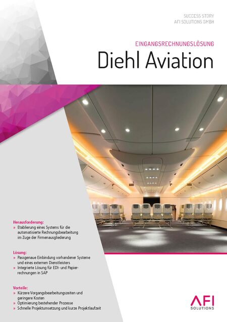 Diehl Aviation setzt auf digitale Rechnungseingangslösung