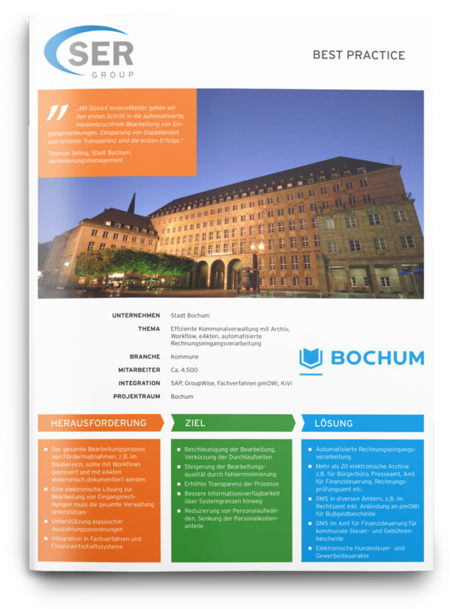 Stadt Bochum: Effiziente Kommunalverwaltung mit ECM