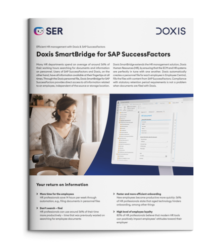 Doxis SmartBridge for SAP SuccessFactors