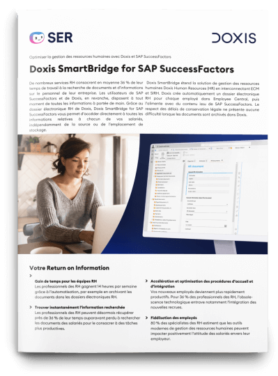 Doxis SmartBridge pour SAP SuccessFactors