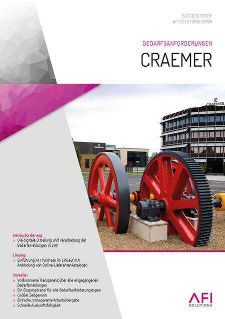 Craemer: Erfolgreich digitaliserter Bedarfsanforderungsprozess